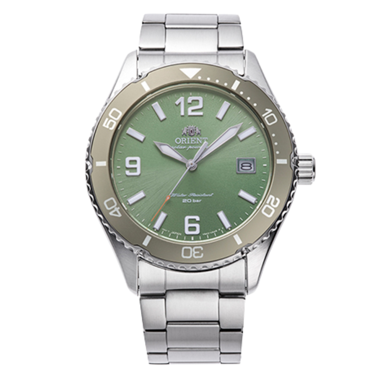 Orient Mako 40 RN-WJ0001E Solar JDM Green Dial Divers Mens Watch