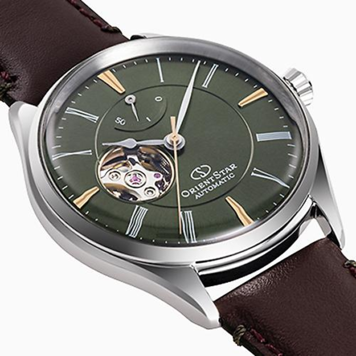 Orient Star Classic RK-AT0202E Automatic Semi-Skeleton Green Dial Watch