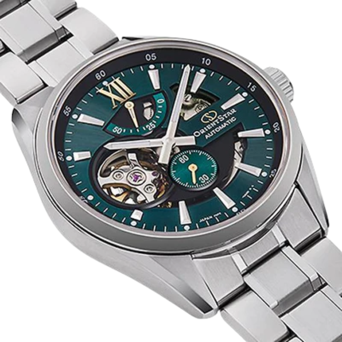 Orient Star Contemporary RK-AV0114E Modern Skeleton Green Dial Dress Gents Watch