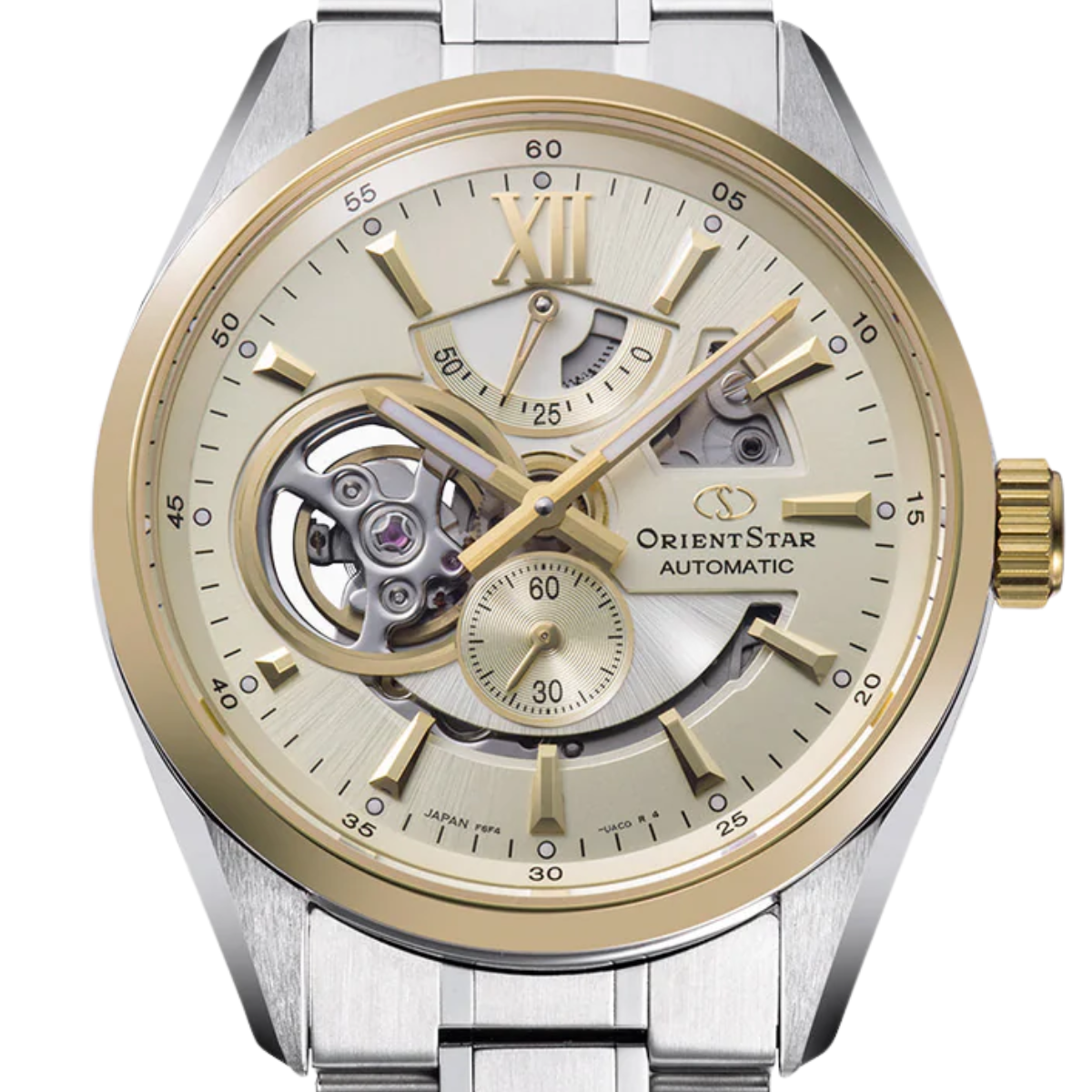 Orient Star Contemporary RK-AV0124G Modern Skeleton Champagne Dial Dress Gents Watch