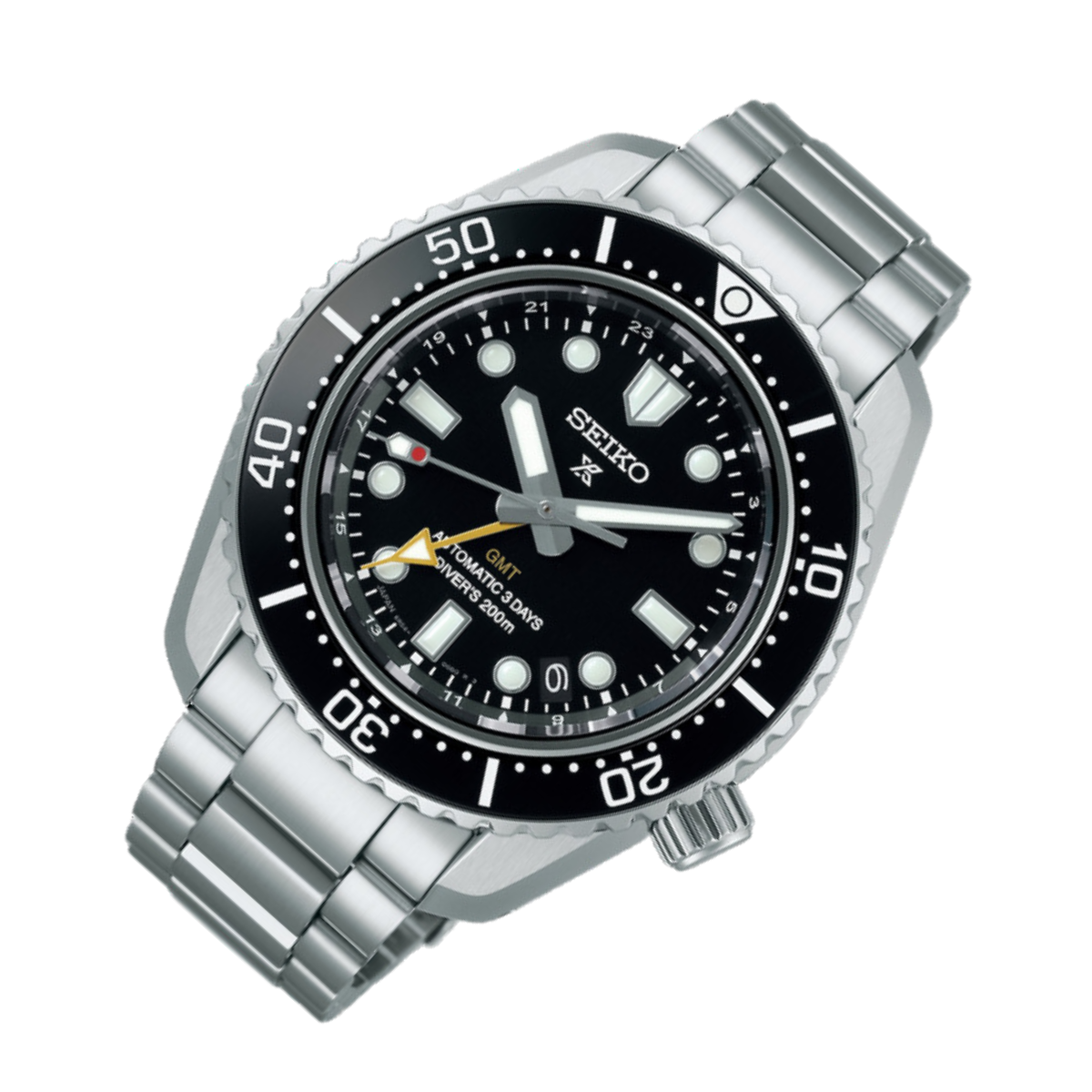 Seiko Prospex GMT SBEJ011 Scuba Divers 200m Automatic Balck Dial Mens Watch