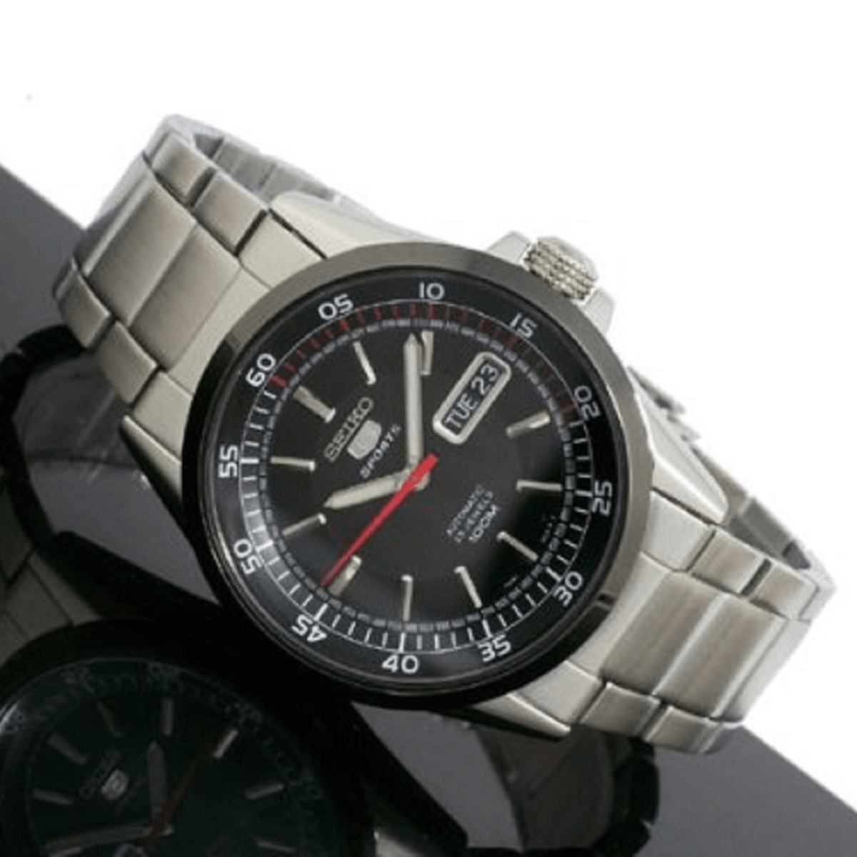 Seiko 5 Sports Automatic SNZH19 SNZH19K1 SNZH19K Black Dial Men's Watch