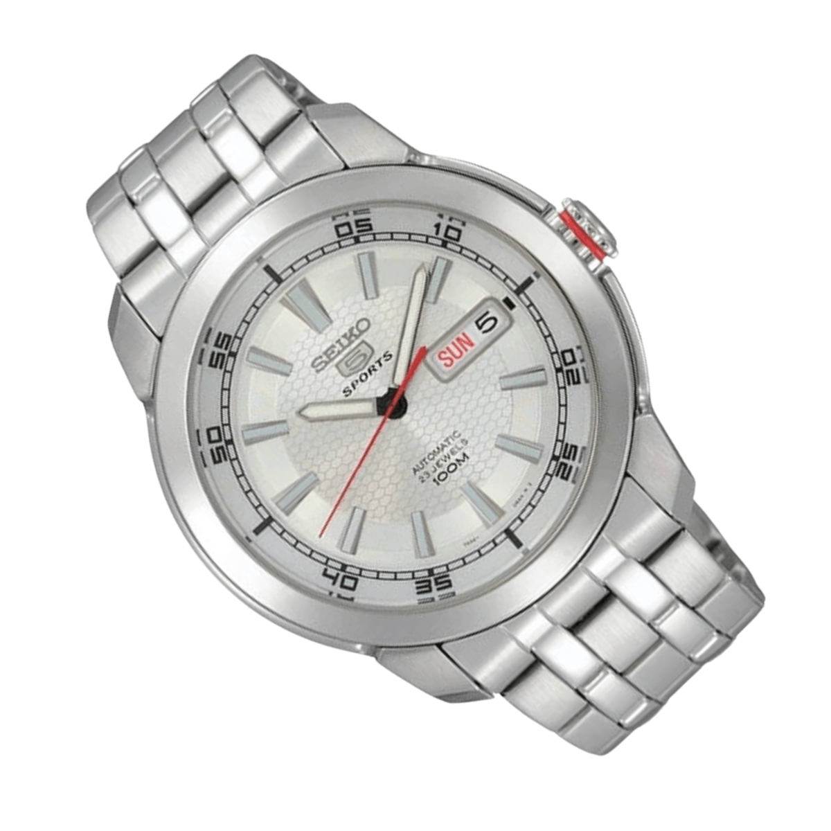 Seiko 5 Sports Automatic SNZH61K SNZH61 SNZH61K1 Silver Dial Men's Watch