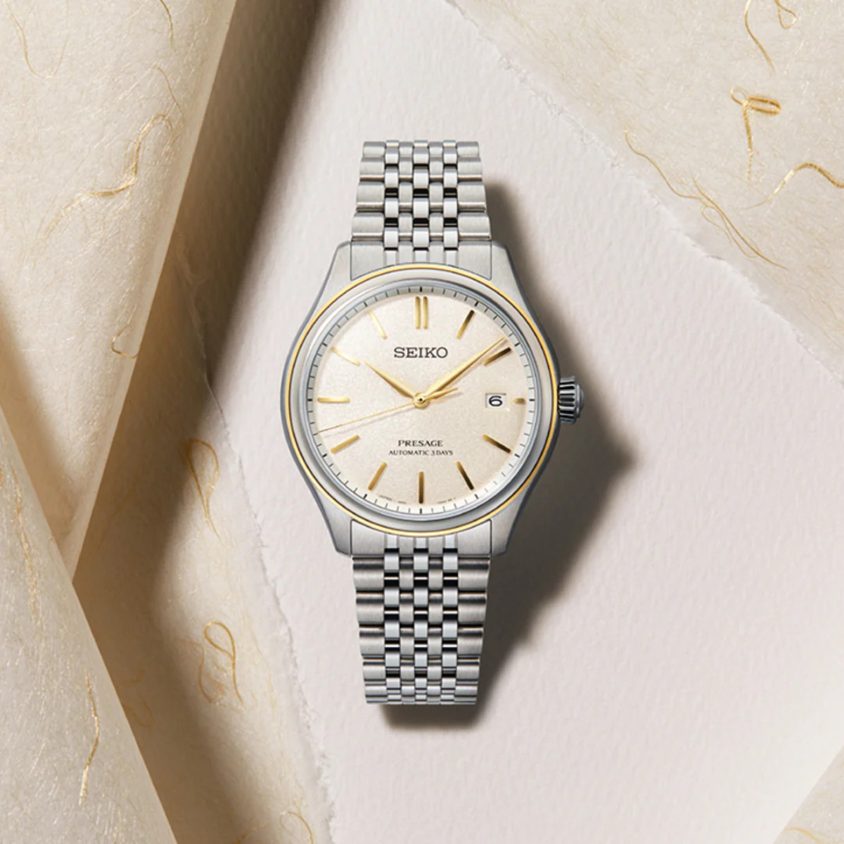 Seiko SPB478J1 Presage "Delicate Cream Silk" SPB478J1 SPB478 SPB478J Automatic Watch