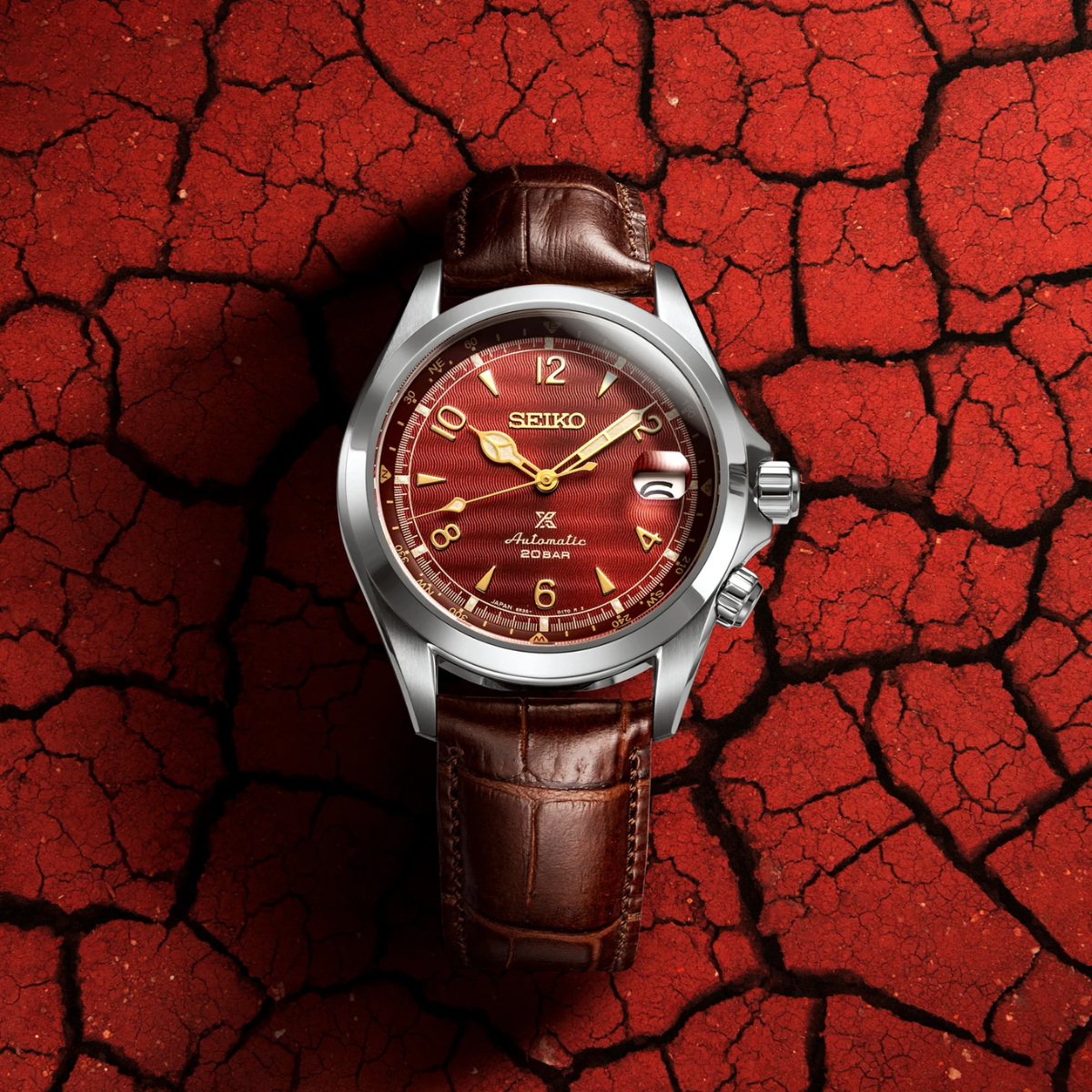 Seiko Prospex Land SPB489 SPB489J1 Red Alpinist Limited Edition Australian Desert Watch