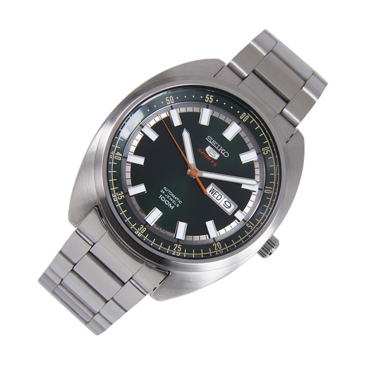 Seiko 5 Sports Turtle Dark Green Dial SRPB13K1 SRPB13 SRPB13K 24 Jewels Automatic Watch