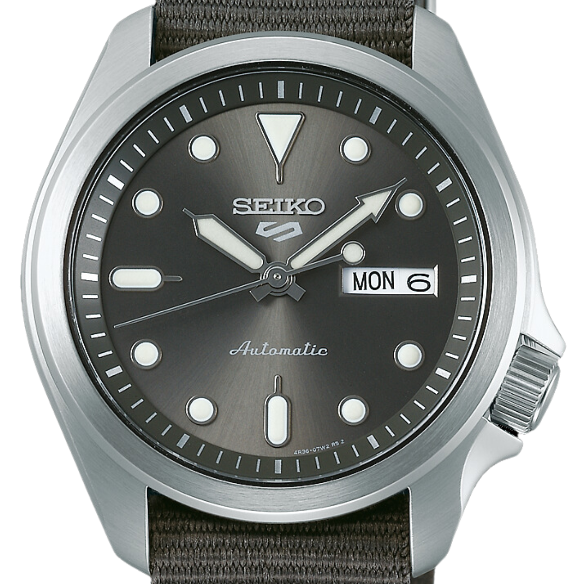 Seiko 5 Sports SRPE61 SRPE61K SRPE61K1 Grey Nylon Watch