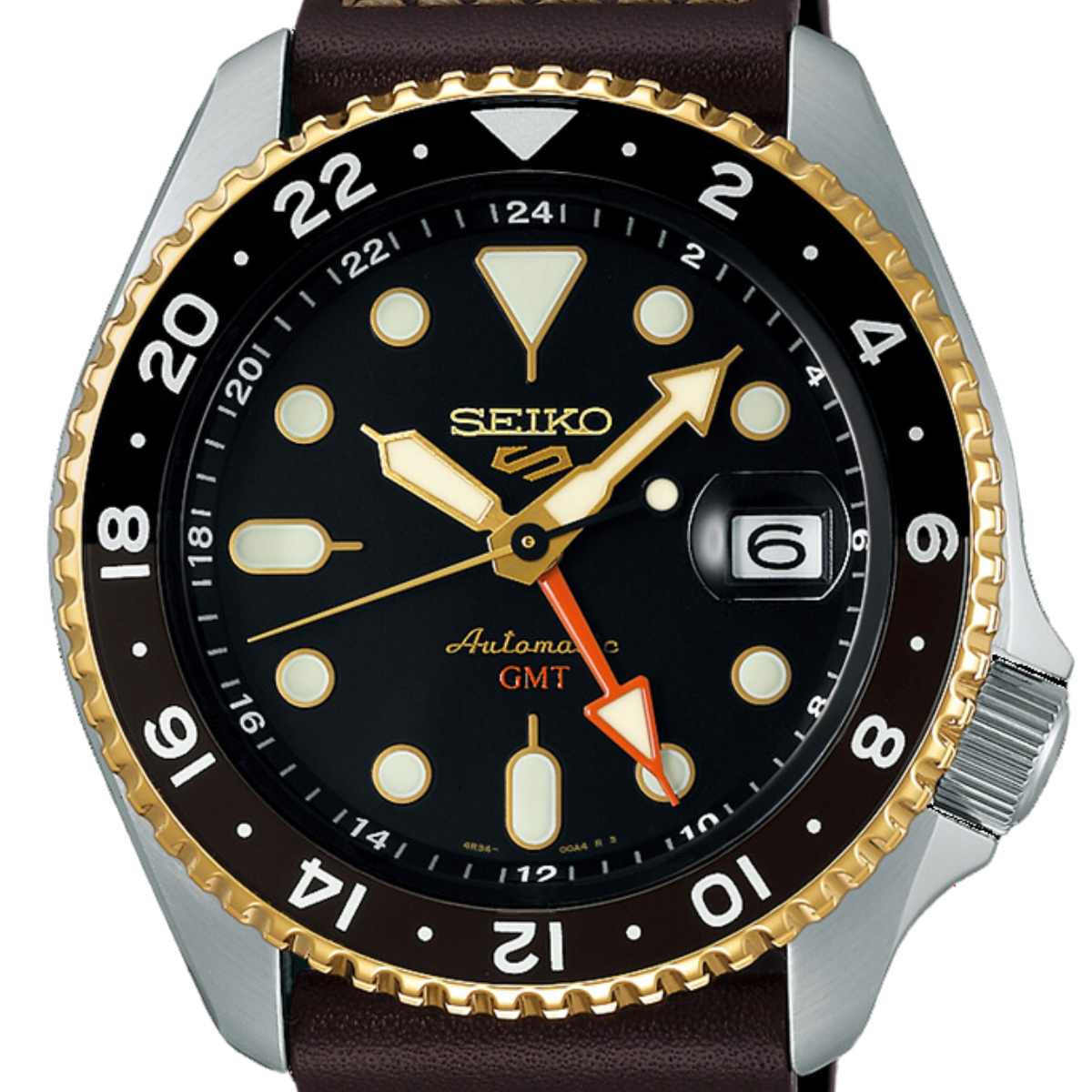 Seiko 5 Sports SKX Series Automatic GMT SSK036 SSK036K1 SSK036K Black Dial Watch