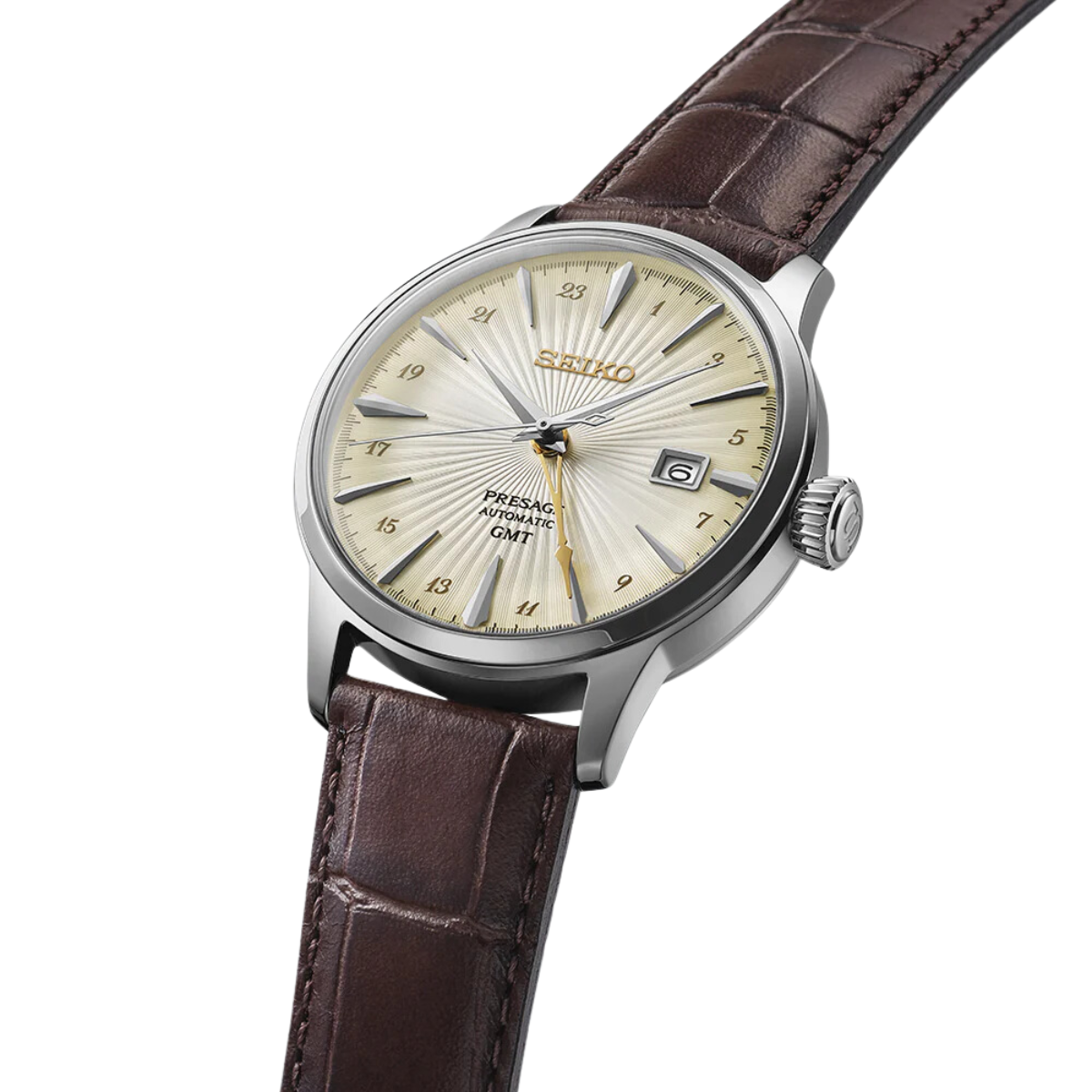 Seiko SSK041J SSK041 SSK041J1 Presage Acacia Automatic Cocktail Time GMT Watch