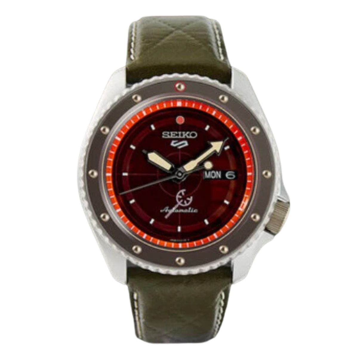 Seiko 5 Sports One-Piece USOPP SRPF59K SRPF59K1 SRPF59 Limited Edition Red Dial Watch