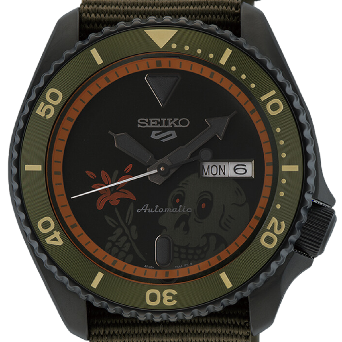 Seiko 5 Sports x Kentaro Yoshida SRPL27K SRPL27 Wild Plants & Flowers Limited Edition Watch