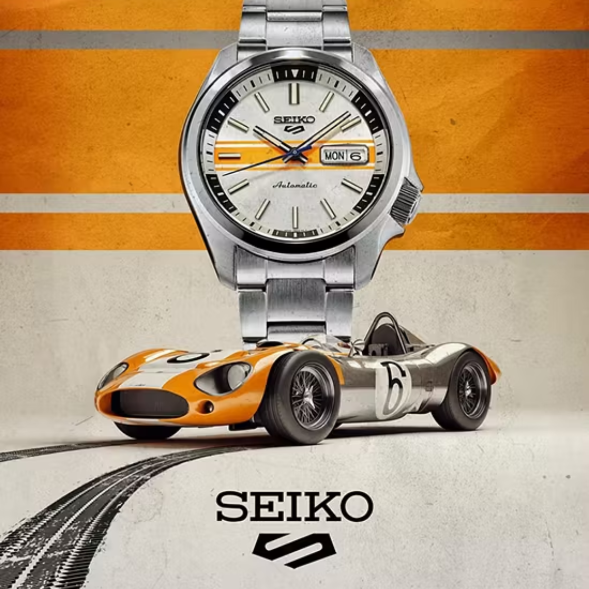 Seiko 5 Sports "Retro GT" SRPL49K1  SRPL49 SRPL49K Car Special Edition Automatic Mens Watch