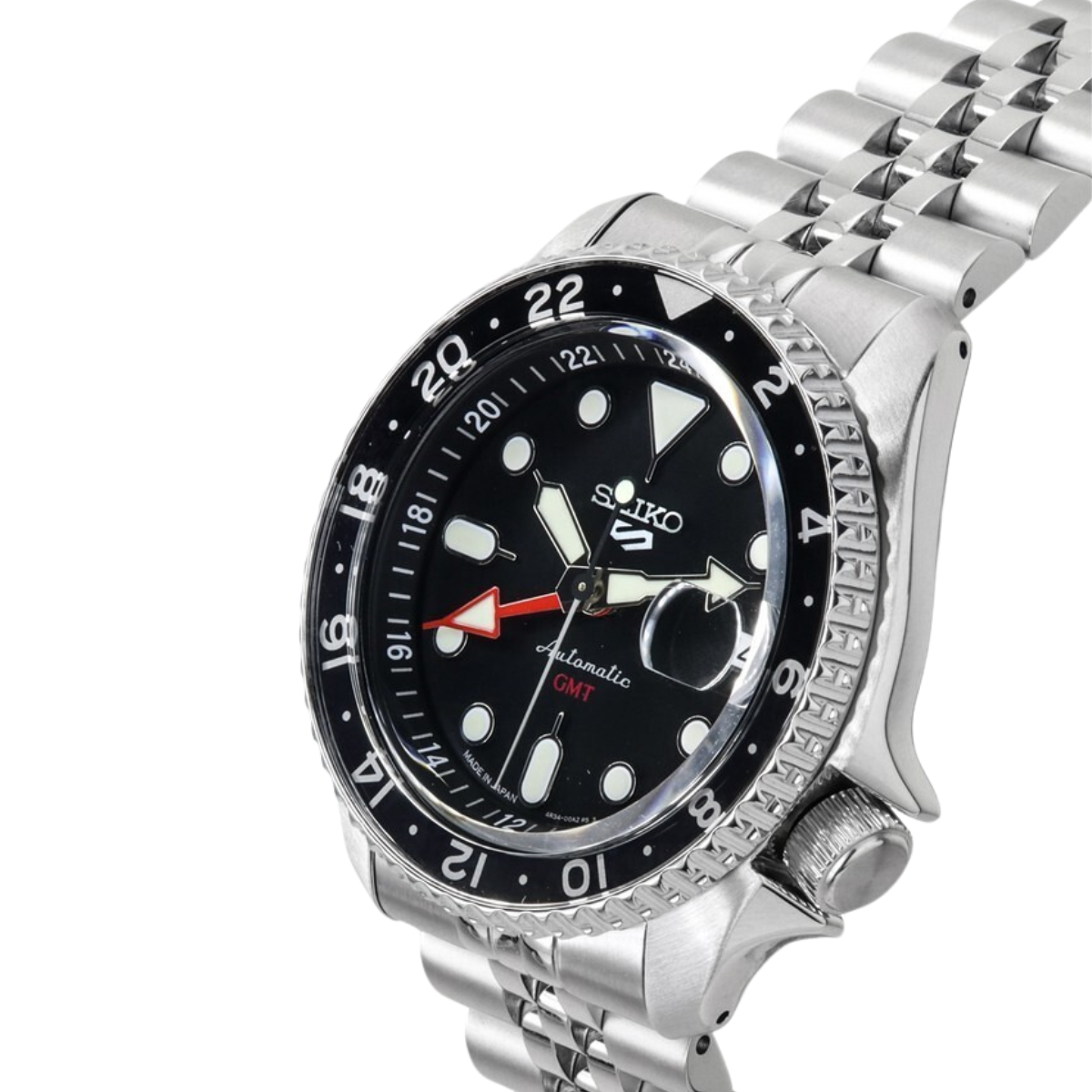 Seiko 5 Sports SKX Style GMT SSK001J1 SSK001J SSK001 Black Dial Automatic Watch