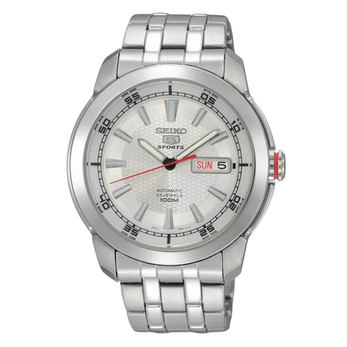 Seiko 5 Sports Automatic SNZH61K SNZH61 SNZH61K1 Silver Dial Men's Watch