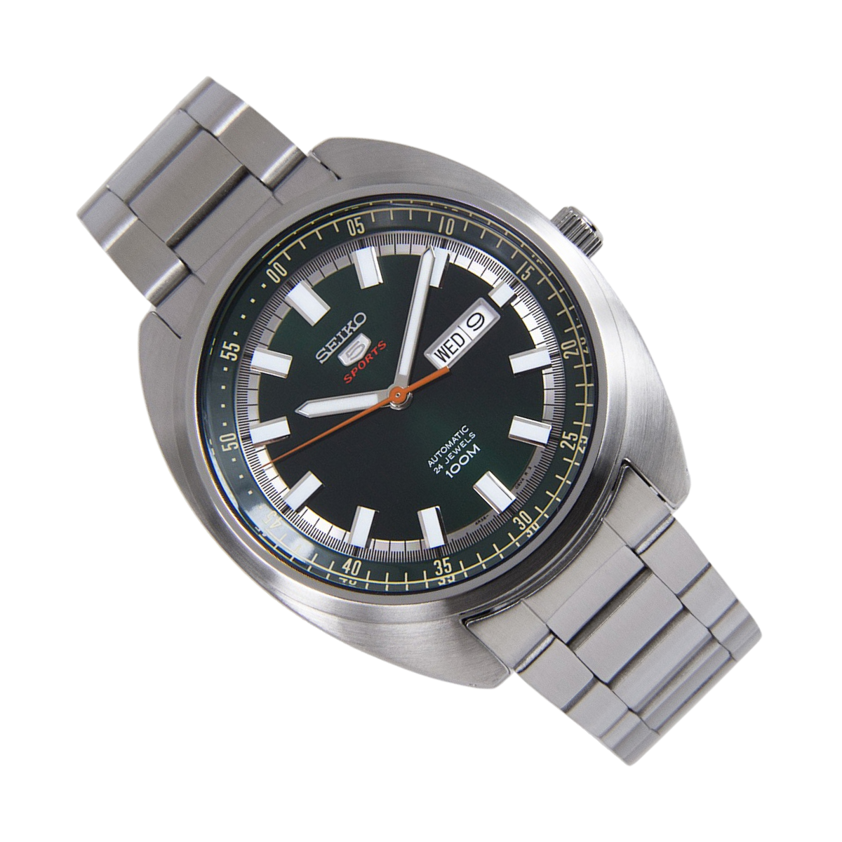 Seiko 5 Sports Turtle Dark Green Dial SRPB13K1 SRPB13 SRPB13K 24 Jewels Automatic Watch