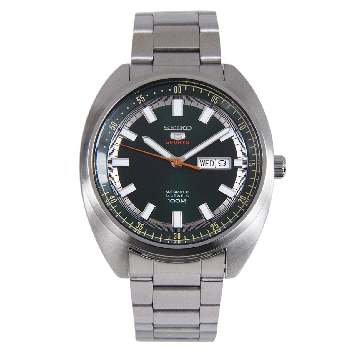 Seiko 5 Sports Turtle Dark Green Dial SRPB13K1 SRPB13 SRPB13K 24 Jewels Automatic Watch