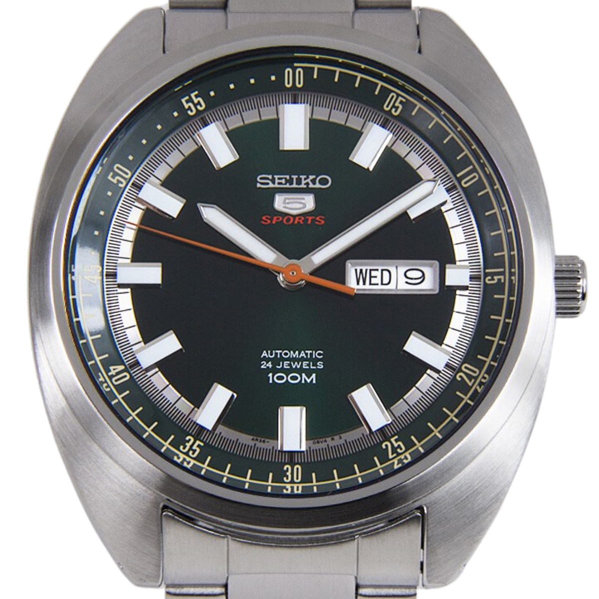 Seiko 5 Sports Turtle Dark Green Dial SRPB13K1 SRPB13 SRPB13K 24 Jewels Automatic Watch