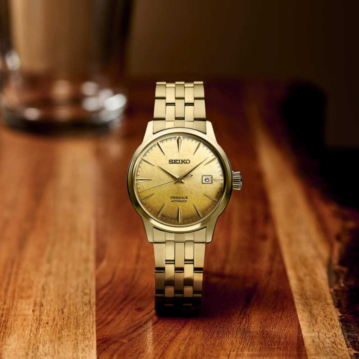 Seiko Presage SRPK46J1 SRPK46 SRPK46J Cocktail Time "Beer Julep" Men's Automatic Watch