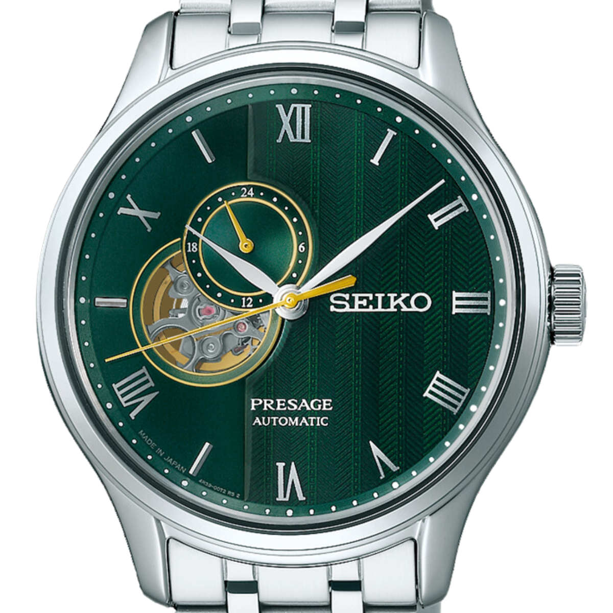 Seiko Presage "Japanese Zen Garden" SSA463J1 SSA463 SSA463J Men's Green Dial Watch