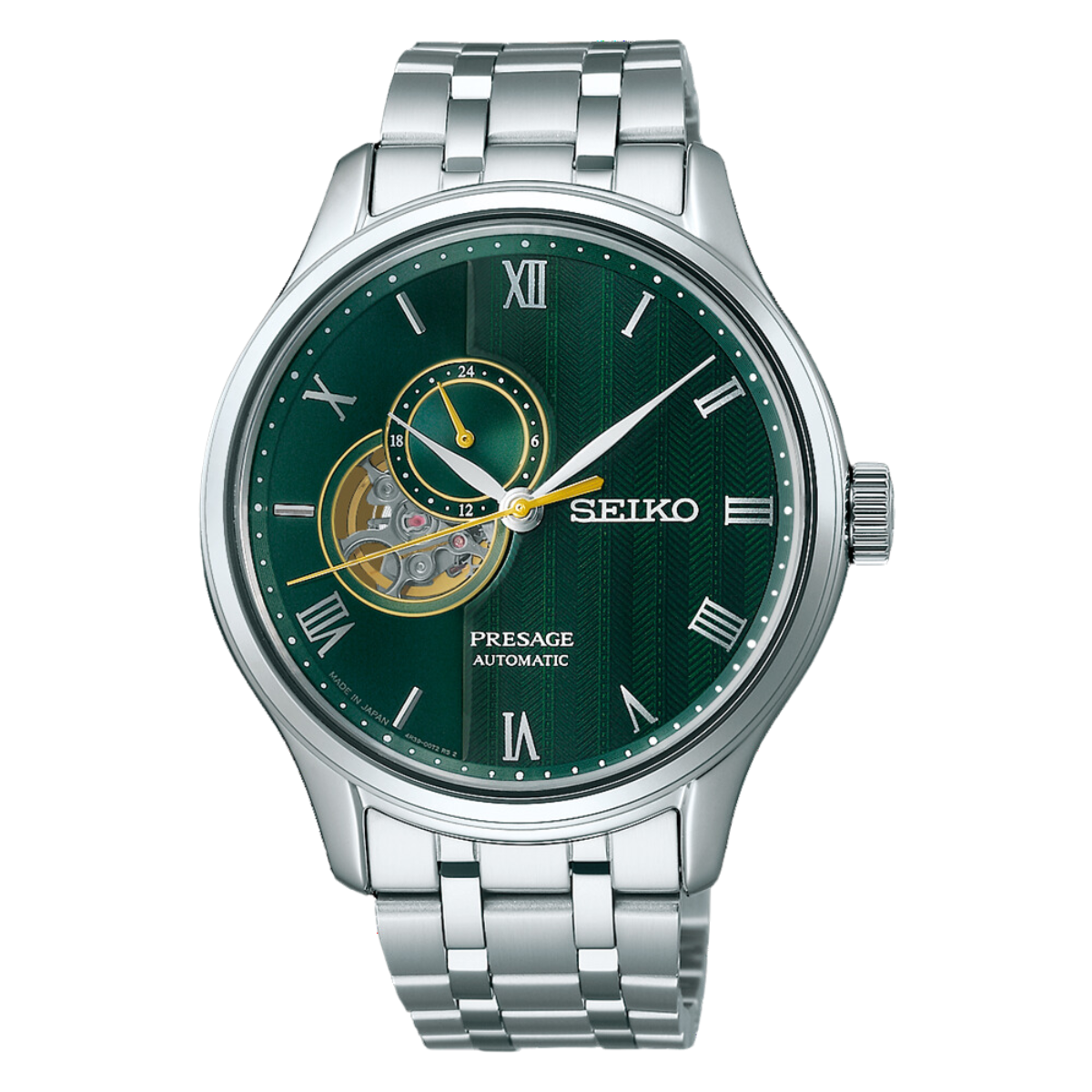 Seiko Presage "Japanese Zen Garden" SSA463J1 SSA463 SSA463J Men's Green Dial Watch