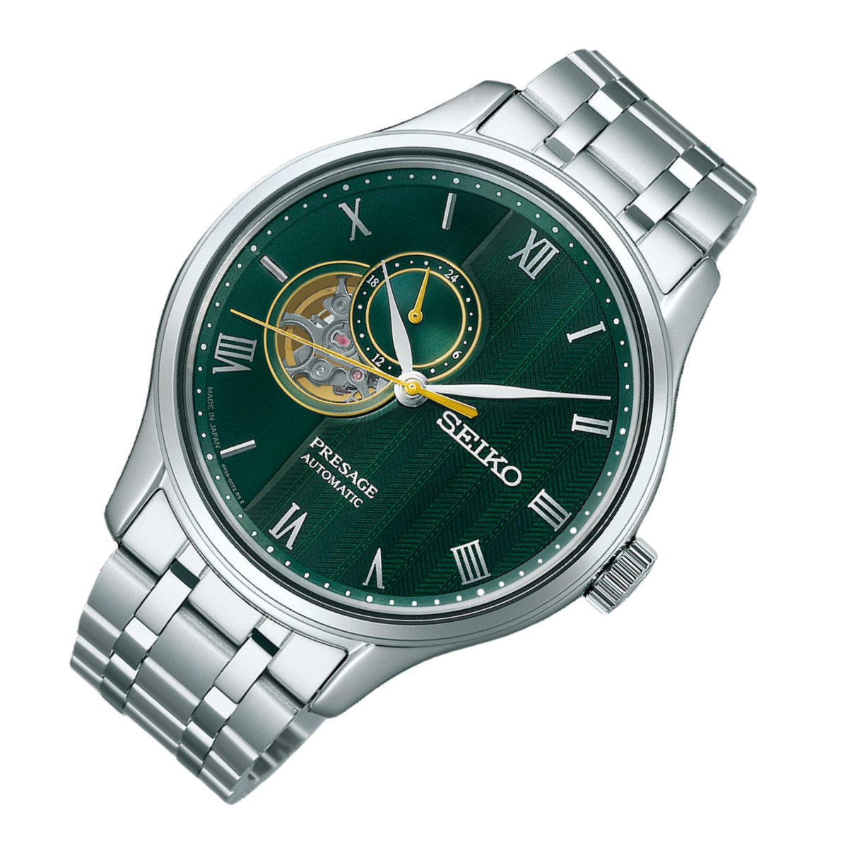 Seiko Presage "Japanese Zen Garden" SSA463J1 SSA463 SSA463J Men's Green Dial Watch