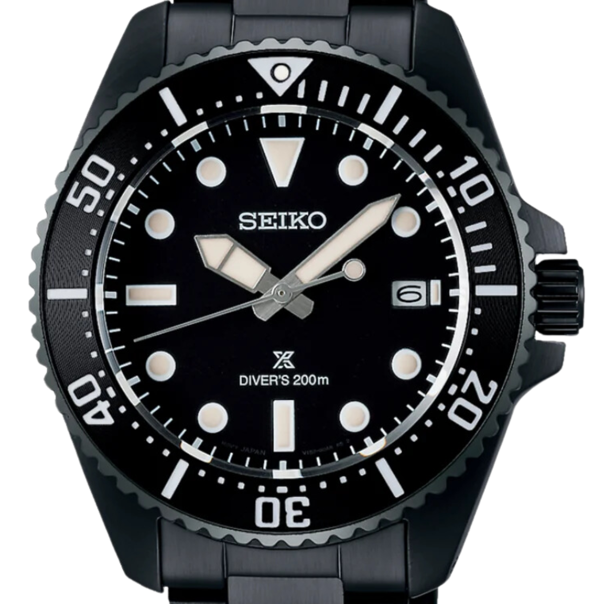 Seiko Prospex SNE599P1 SNE599P SNE599 Solar Powered Black Dial Diving Mens Watch