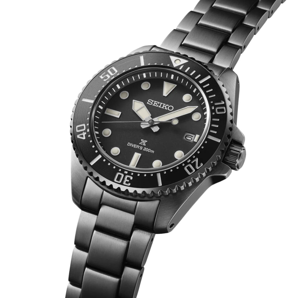 Seiko Prospex SNE599P1 SNE599P SNE599 Solar Powered Black Dial Diving Mens Watch