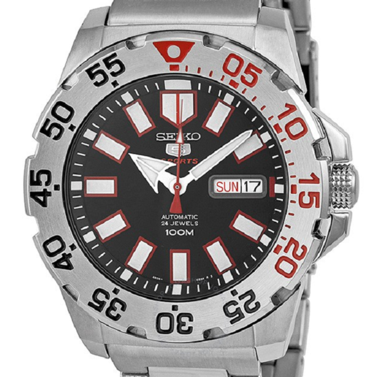 Seiko 5 Sports Monster SRP485K1 SRP485 SRP485K Automatic Men's Watch