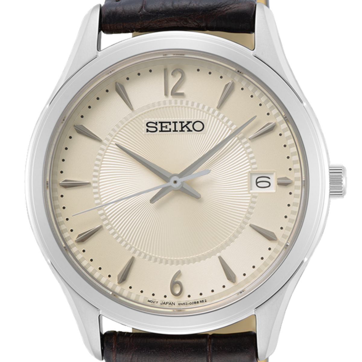 Seiko Classic SUR421P1 SUR421 SUR421P Men's Quartz Casual Leather Watch