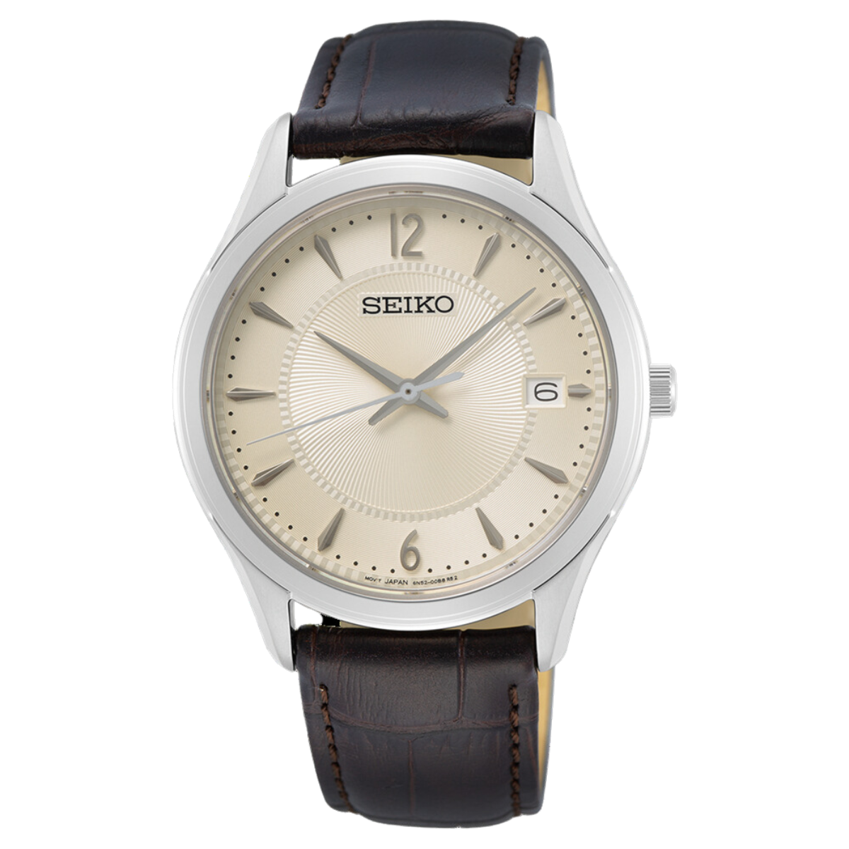 Seiko Classic SUR421P1 SUR421 SUR421P Men's Quartz Casual Leather Watch