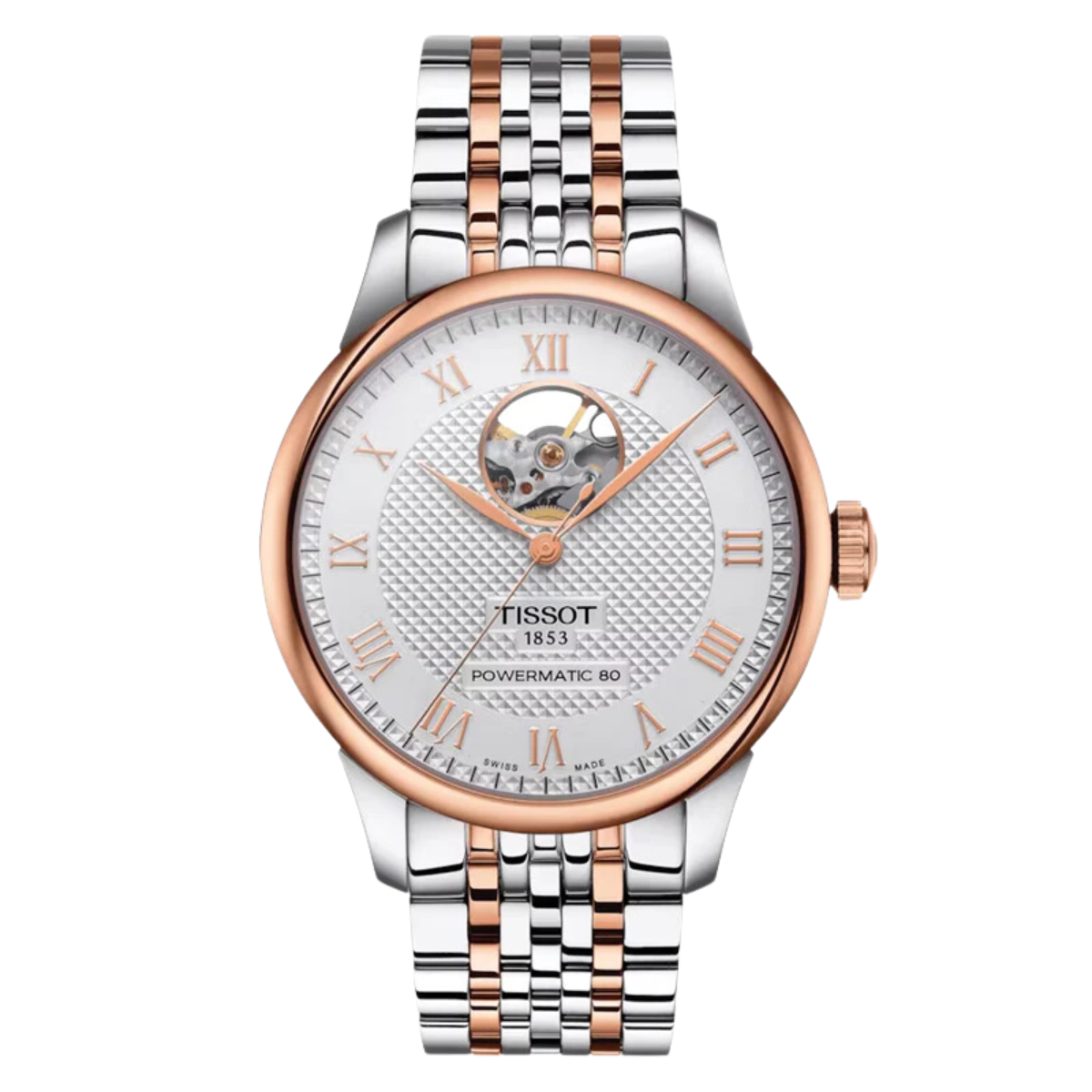 Tissot Le Locle T006.407.22.033.02 T0064072203302 Powermatic 80 Classic Open Heart Dress Watch