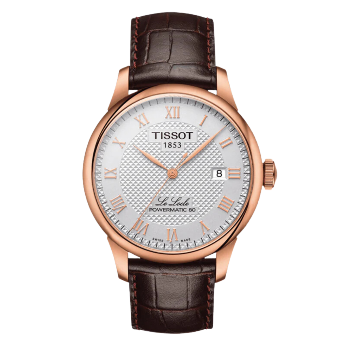 T006.407.36.033.00 T0064073603300 Tissot Le Locle Powermatic 80 Classic Leather Mens Watch