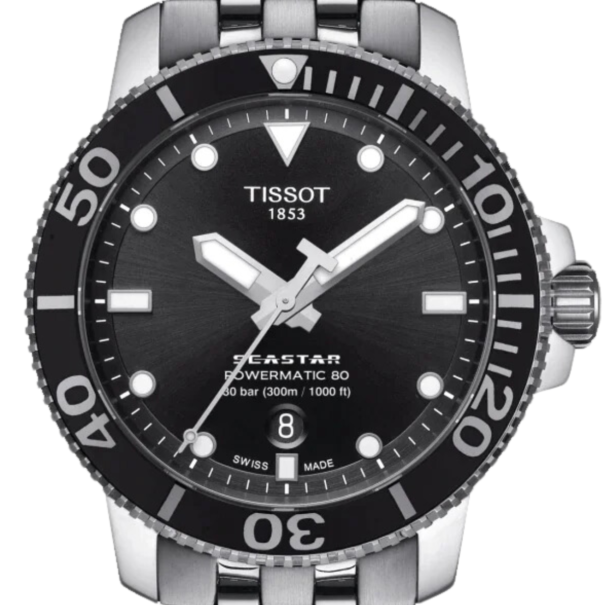 Tissot Seastar 1000 T120.407.11.051.00 T1204071105100 Powermatic 80 Sports Watch - Skywatches