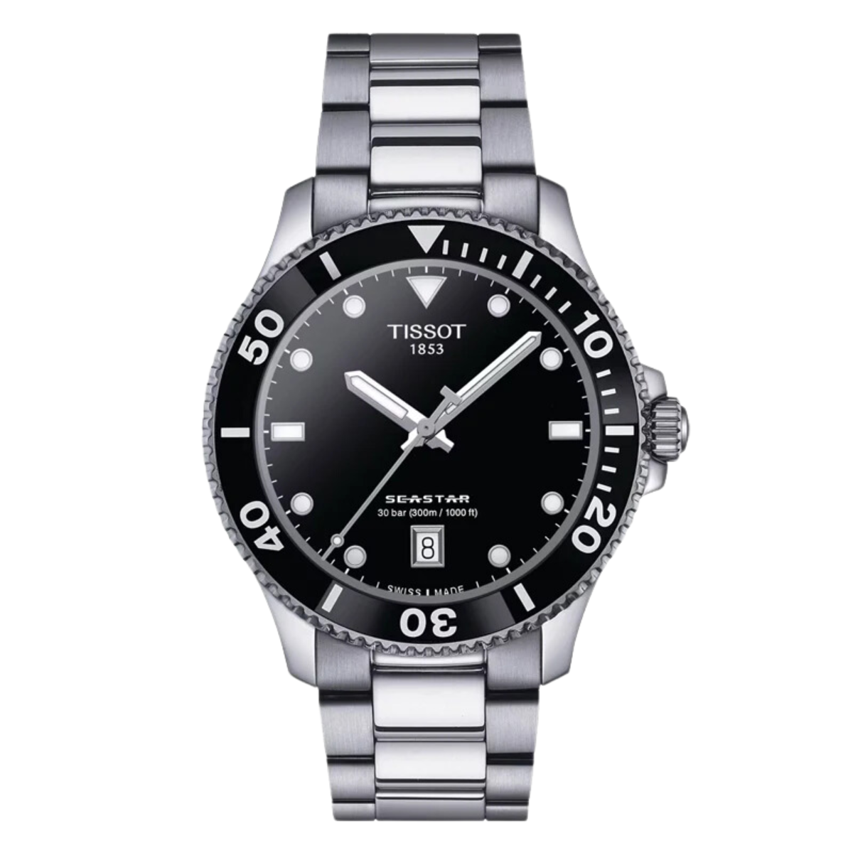 Tissot Seastar 1000 40MM T120.410.11.051.00 T1204101105100 Quartz Black Dial Watch