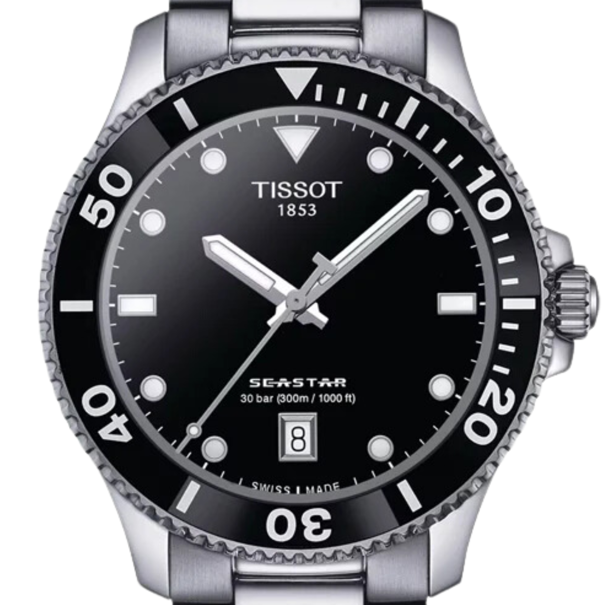 Tissot Seastar 1000 40MM T120.410.11.051.00 T1204101105100 Quartz Black Dial Watch