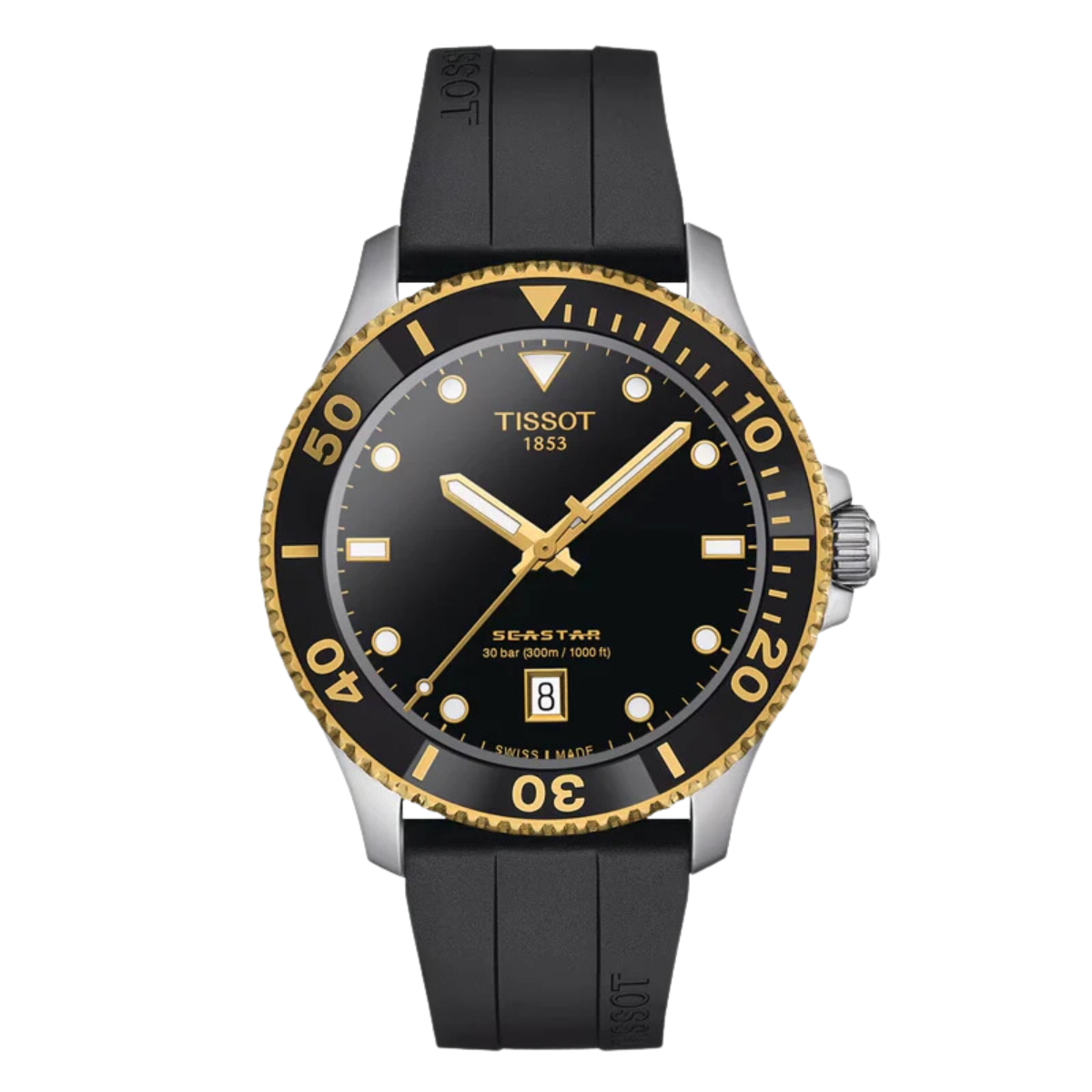 Tissot Seastar 1000 40MM T120.410.27.051.00 T1204102705100 Quartz Black Dial Watch