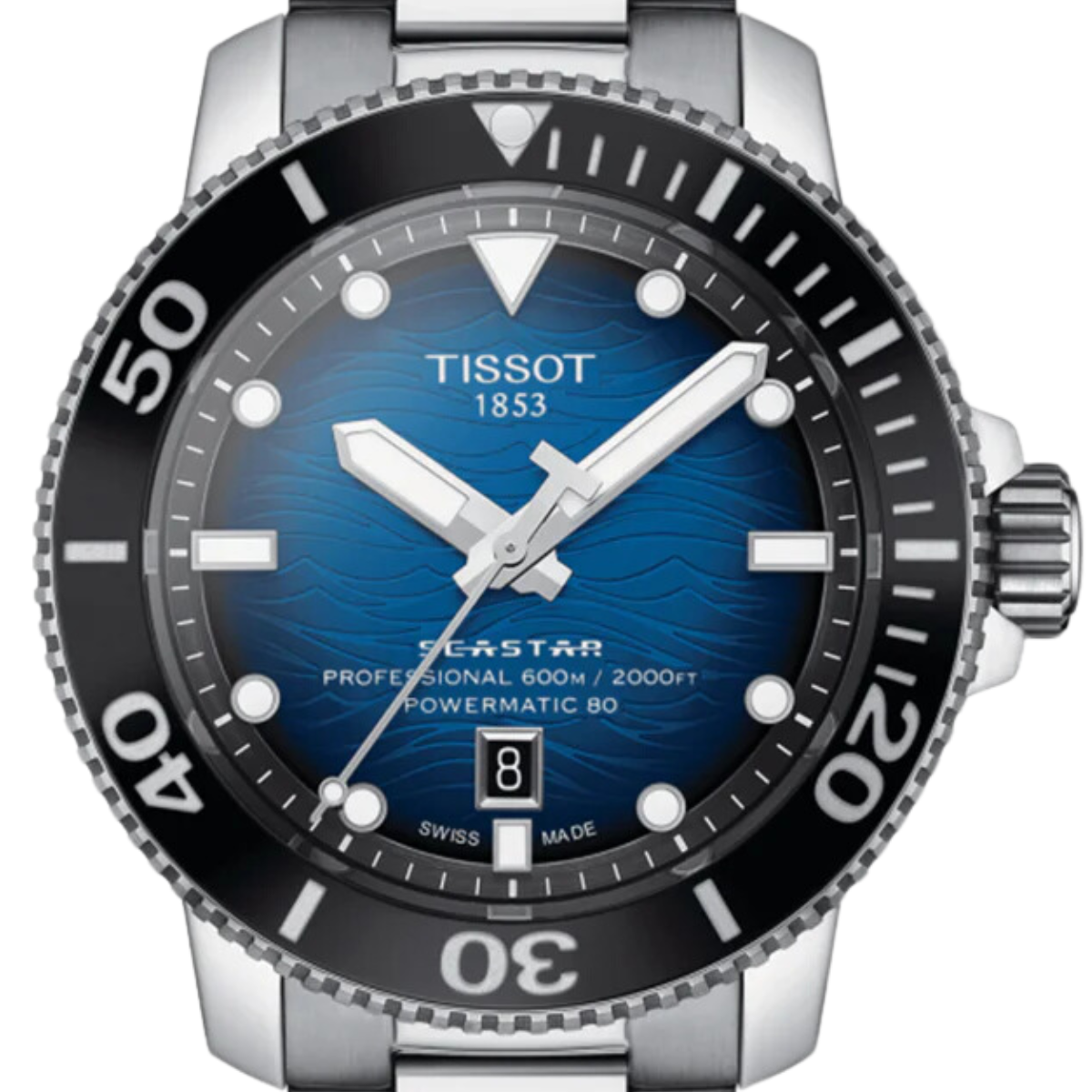 Tissot Seastar 2000 T1206071104101 T120.607.11.041.01 Professional Powermatic 80 Watch - Skywatches