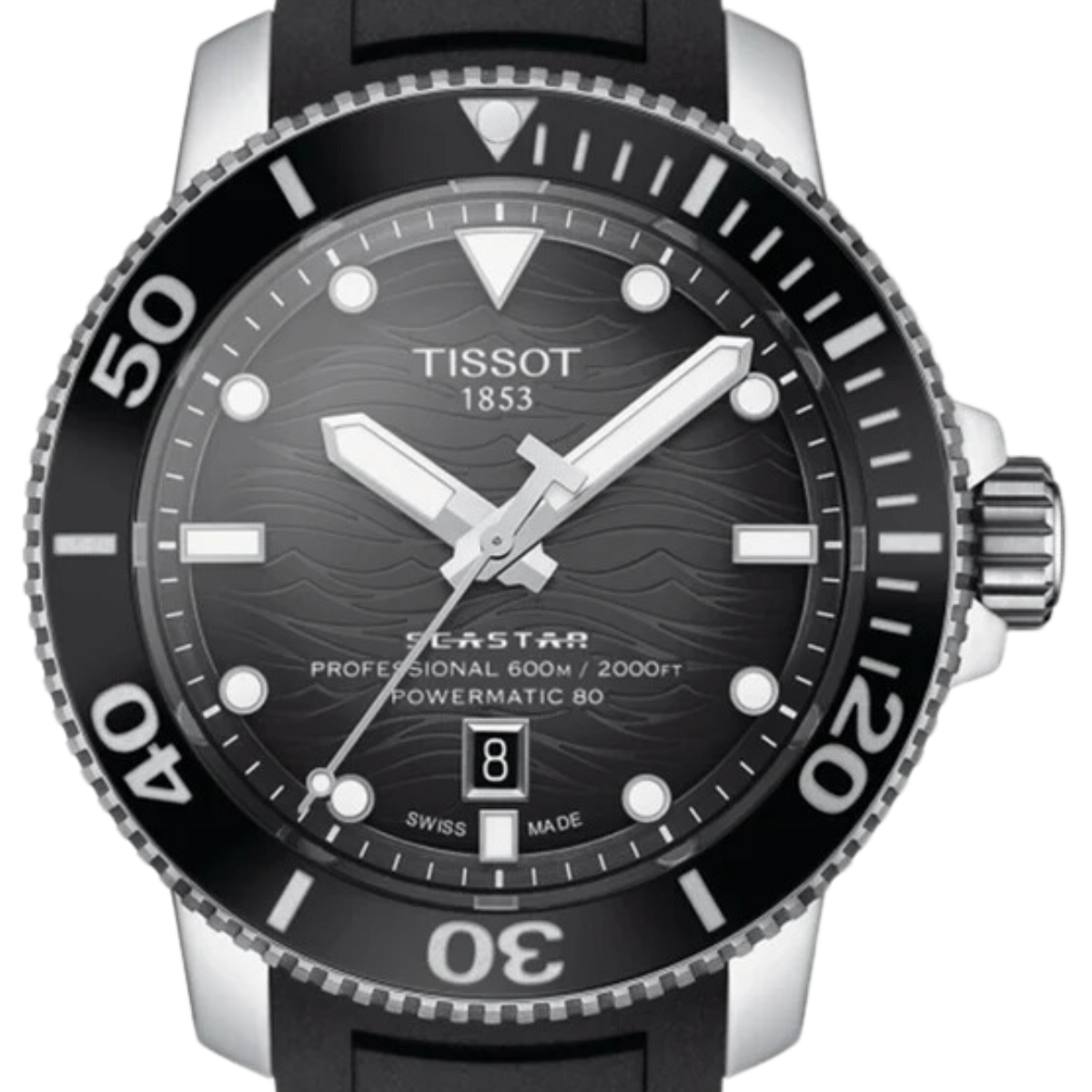 Tissot Seastar 2000 T120.607.17.441.00 T1206071744100 Professional Powermatic 80 Watch - Skywatches