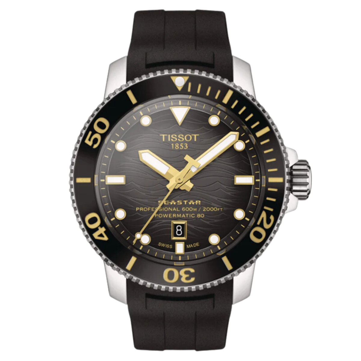 Tissot Seastar 2000 T120.607.17.441.01 T1206071744101 Professional Powermatic 80 Watch