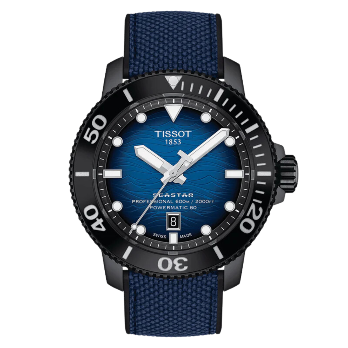 Tissot Seastar 2000 T120.607.37.041.00 T1206073704100 Professional Powermatic 80 Male Watch