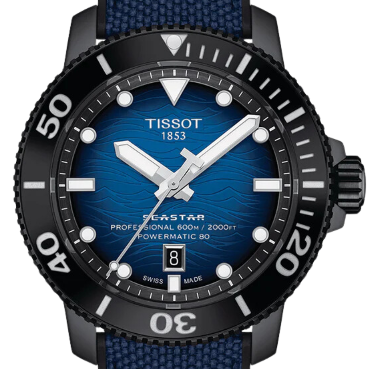 Tissot Seastar 2000 T120.607.37.041.00 T1206073704100 Professional Powermatic 80 Male Watch