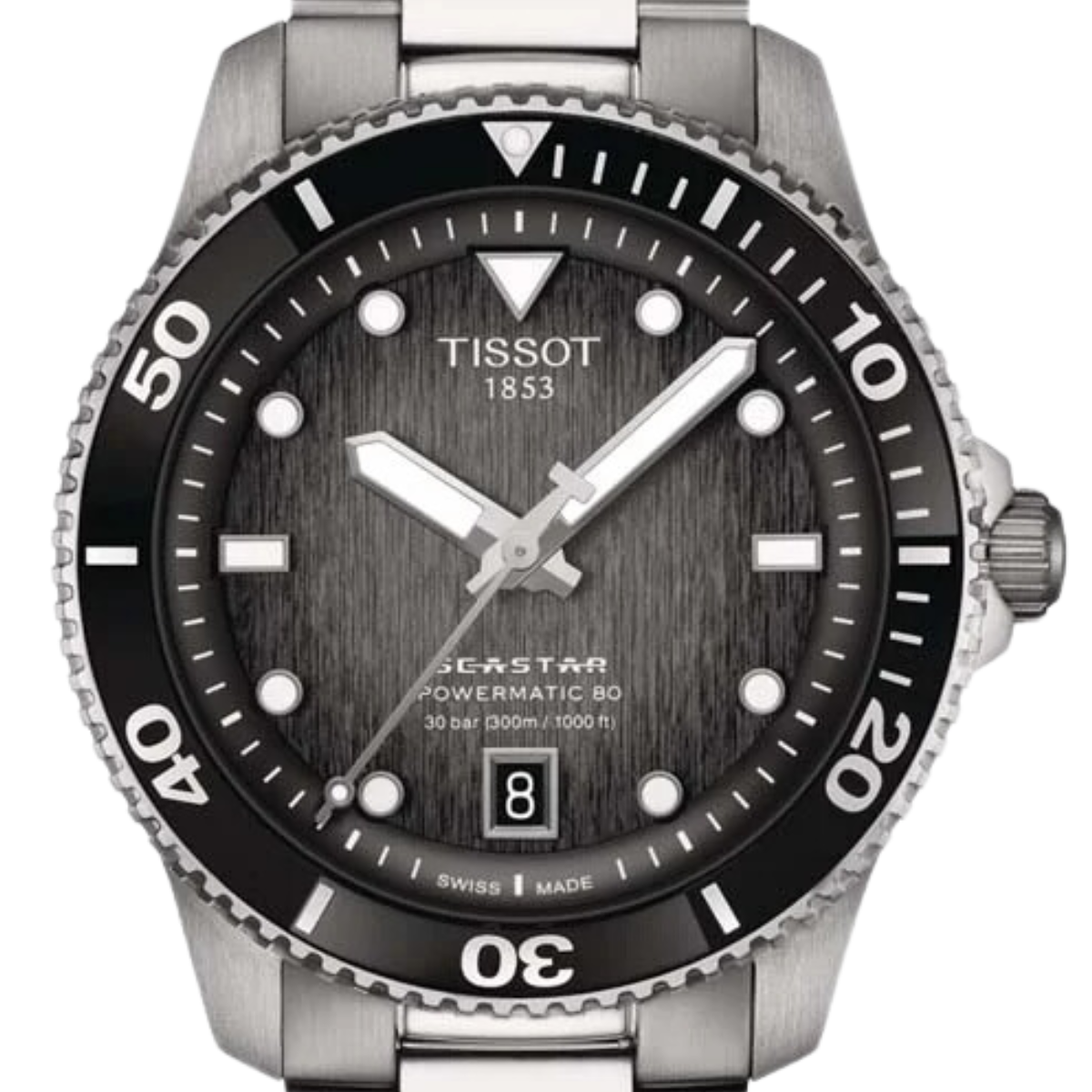 Tissot Seastar 1000 T120.807.11.051.00 T1208071105100 Powermatic 80 40MM Unisex Sports Watch