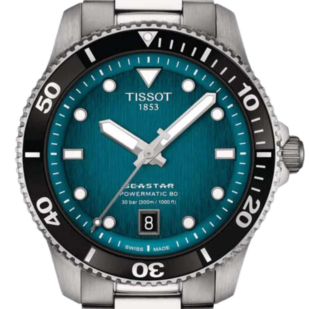 Tissot Seastar 1000 T120.807.11.091.00 T1208071109100 Powermatic 80 40MM Unisex Sports Watch