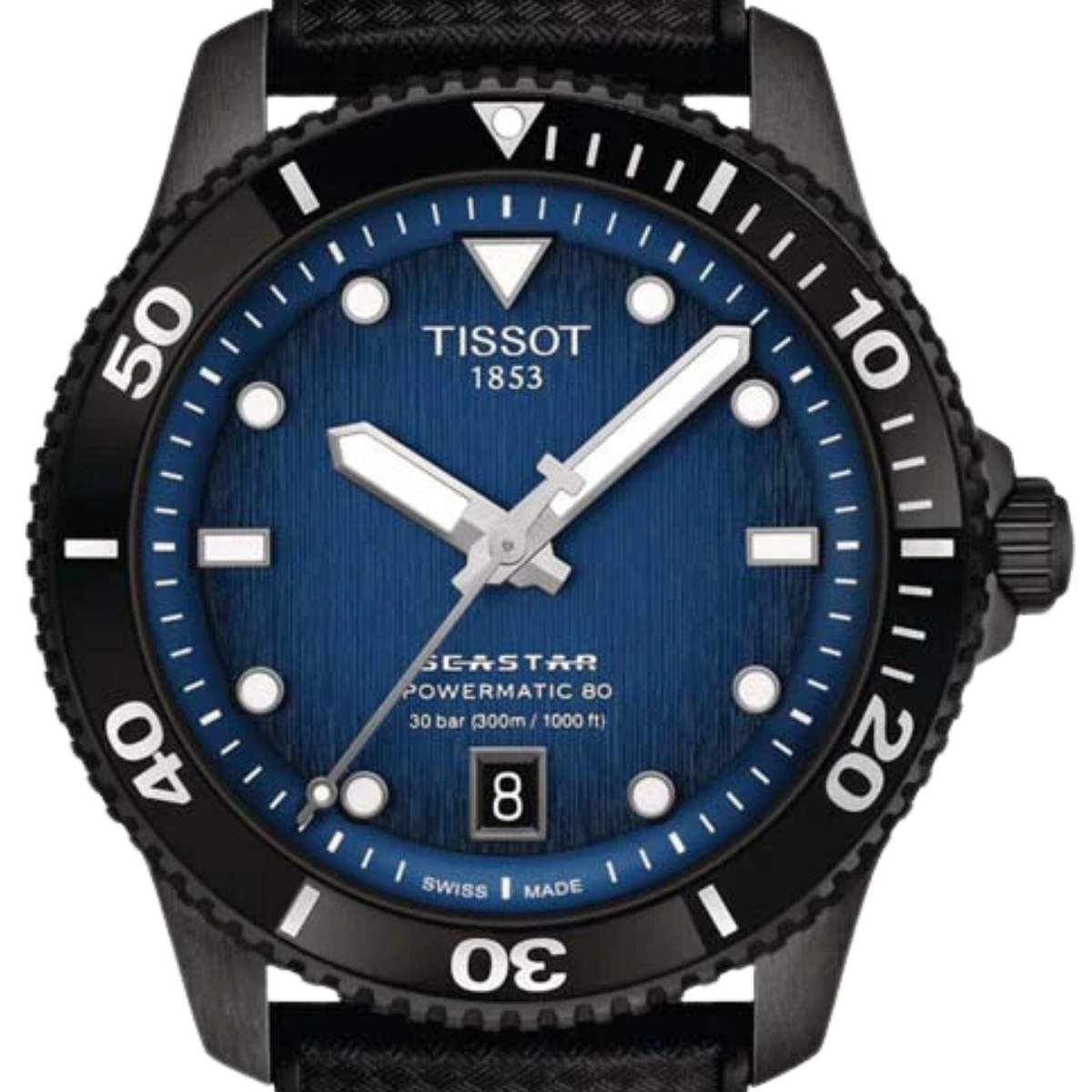 Tissot Seastar 1000 T120.807.37.041.00 T1208073704100 Powermatic 80 40MM Blue-Black Dial Watch