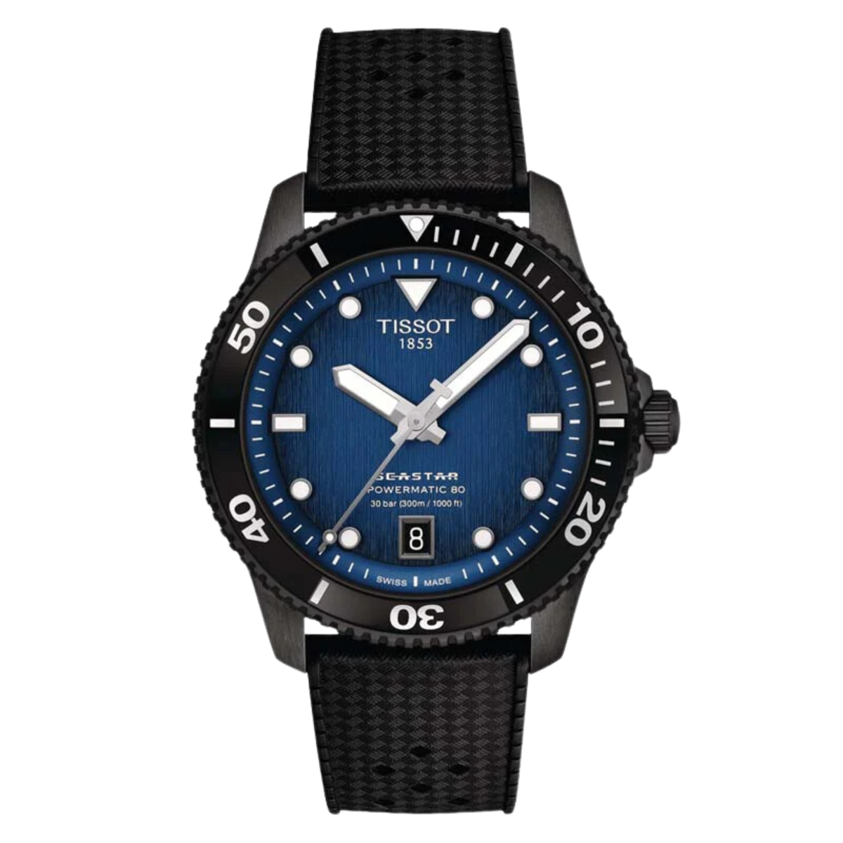 Tissot Seastar 1000 T120.807.37.041.00 T1208073704100 Powermatic 80 40MM Blue-Black Dial Watch