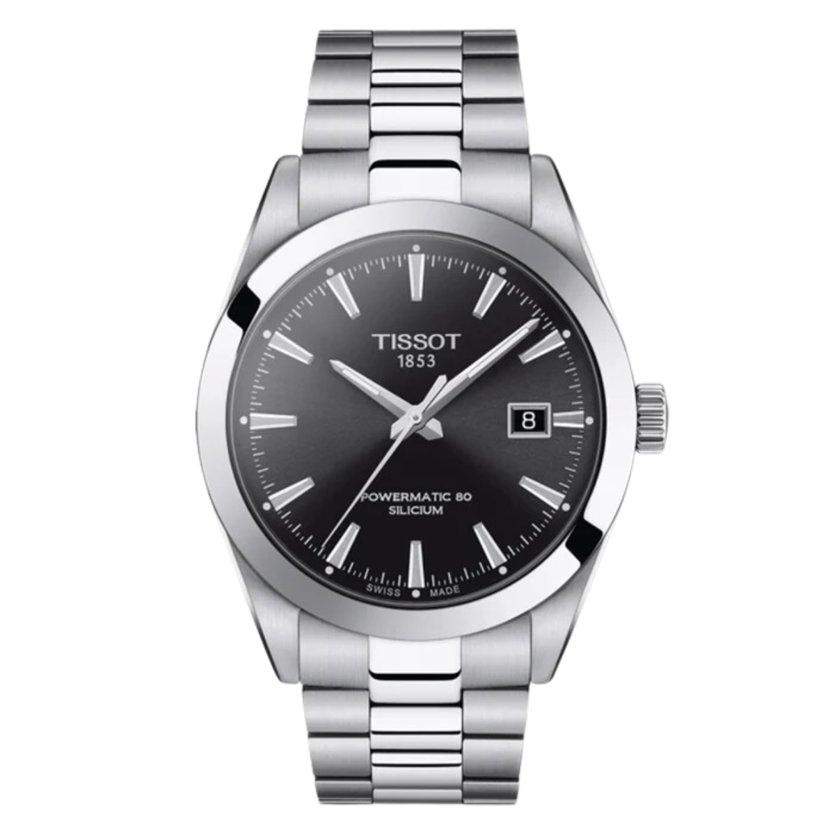 Tissot Gentleman T127.407.11.051.00 T1274071105100 Powermatic 80 Classic Silicium Mens Watch