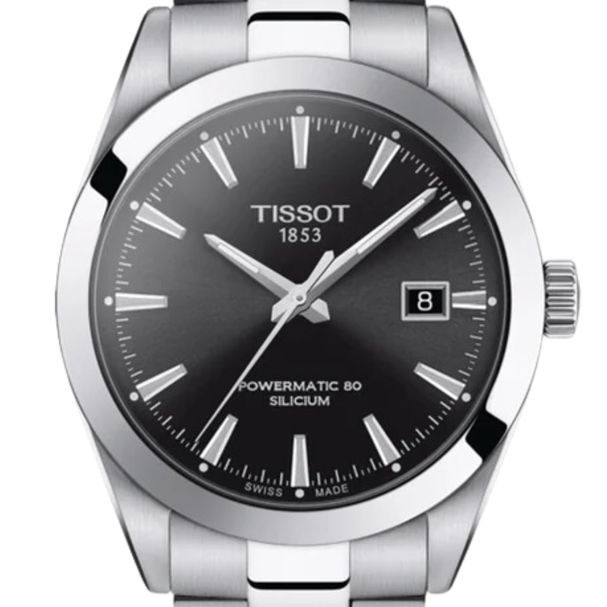 Tissot Gentleman T127.407.11.051.00 T1274071105100 Powermatic 80 Classic Silicium Mens Watch