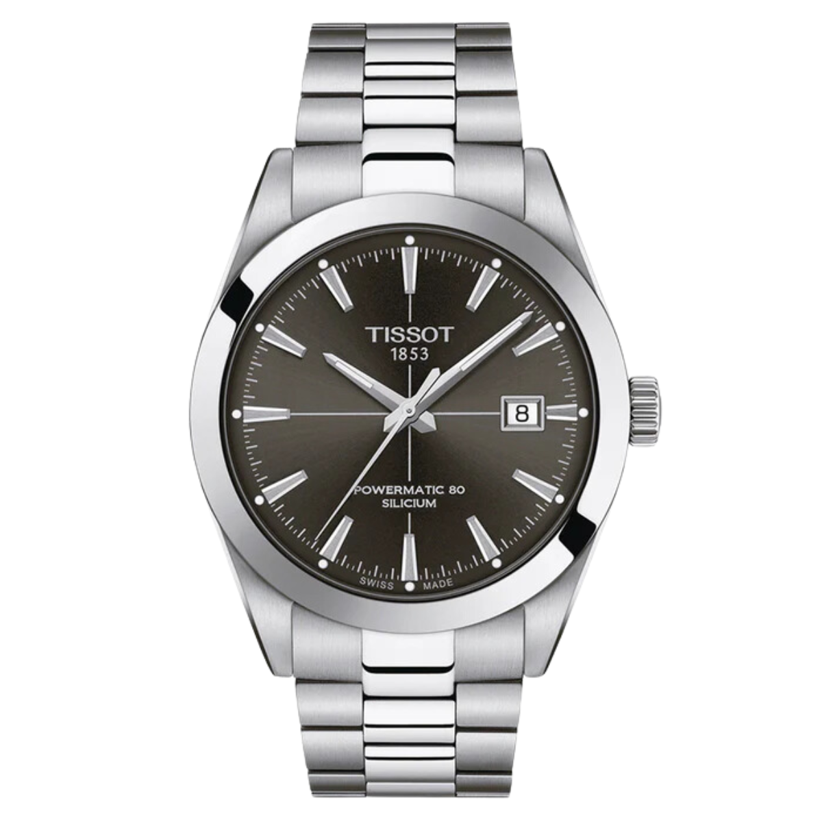 Tissot Gentleman T127.407.11.061.01 T1274071106101 Powermatic 80 Classic Silicium Mens Watch