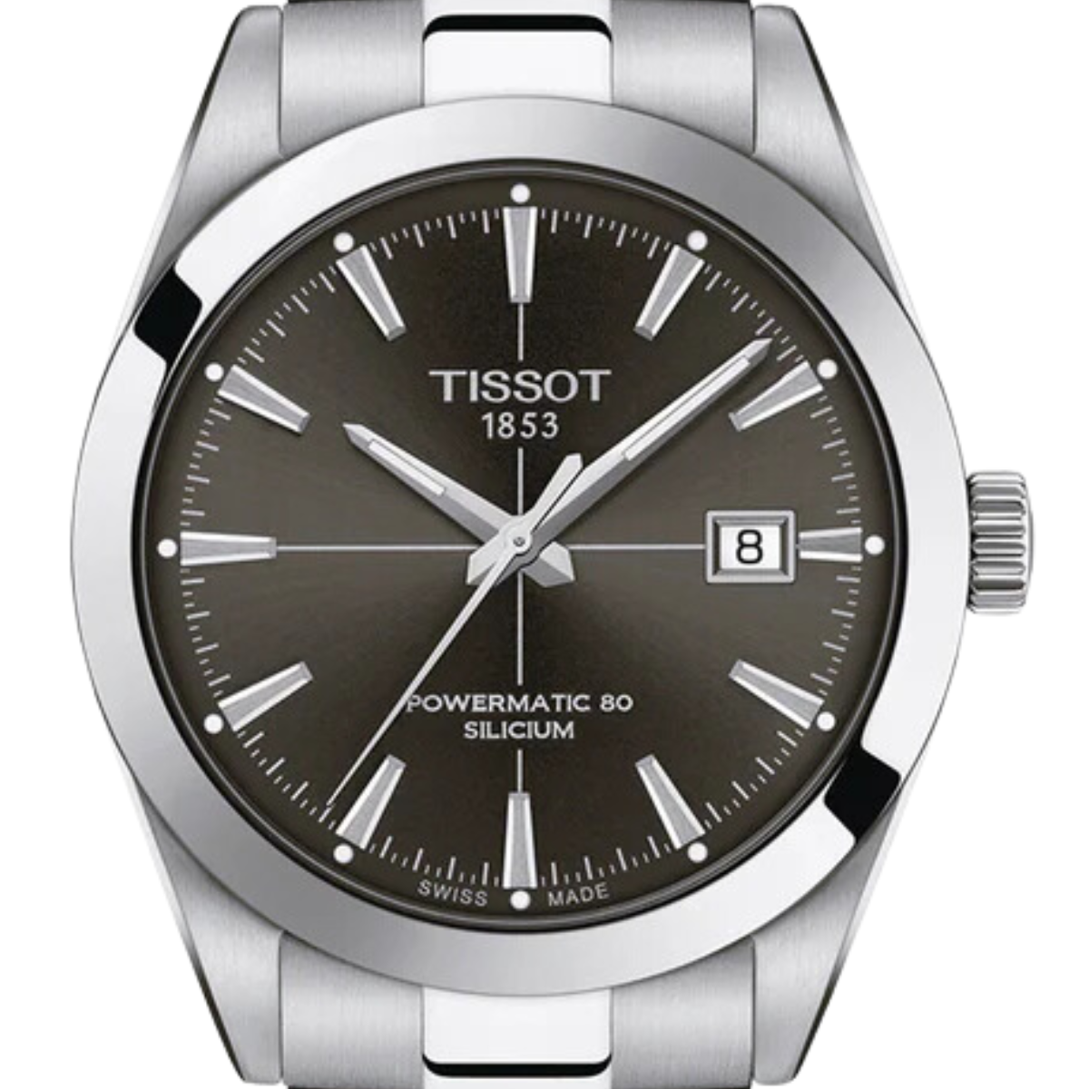 Tissot Gentleman T127.407.11.061.01 T1274071106101 Powermatic 80 Classic Silicium Mens Watch