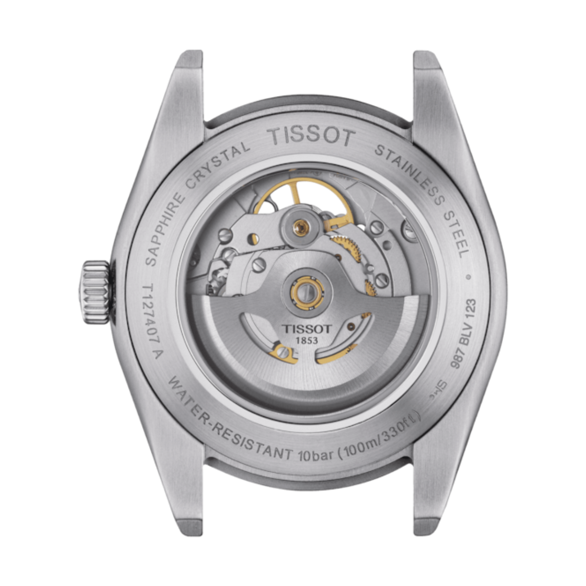 Tissot Gentleman T127.407.11.081.00 T1274071108100 Powermatic 80 Classic Open Heart Mens Watch